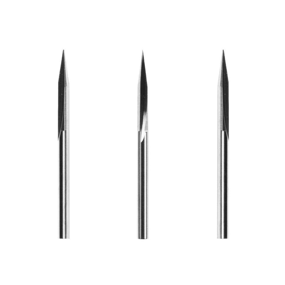 STRAIGHT GROOVE V-BITS FOR SNAPMAKER (3 BITS)